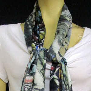 Echo Design Scarf  Black Multi One Size